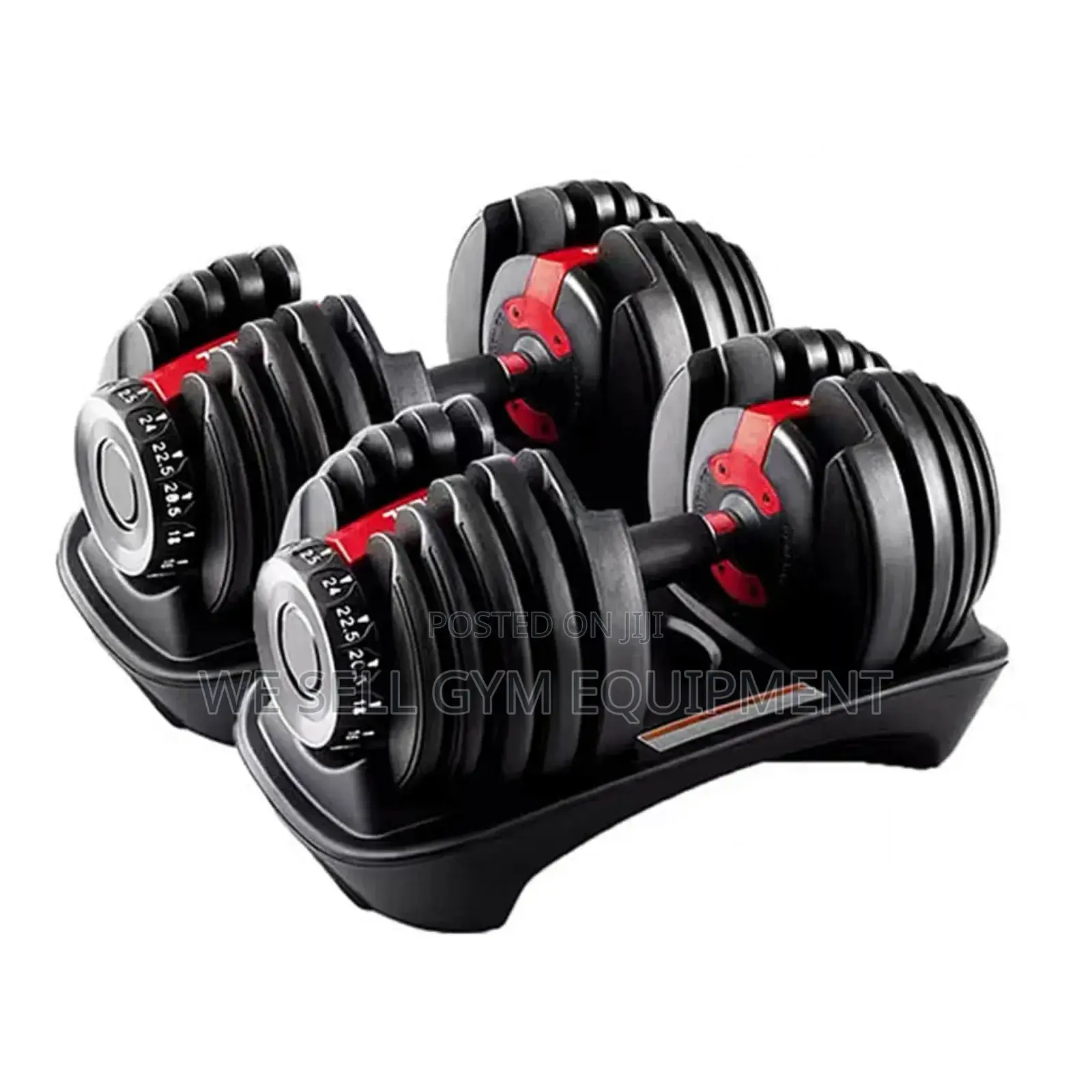 Adjustable Dumbbell Pair 2.5kg Up 24kg