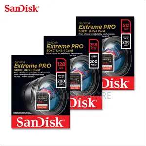 Sandisk 256GB Extreme PRO UHS-I SDXC Memory Card