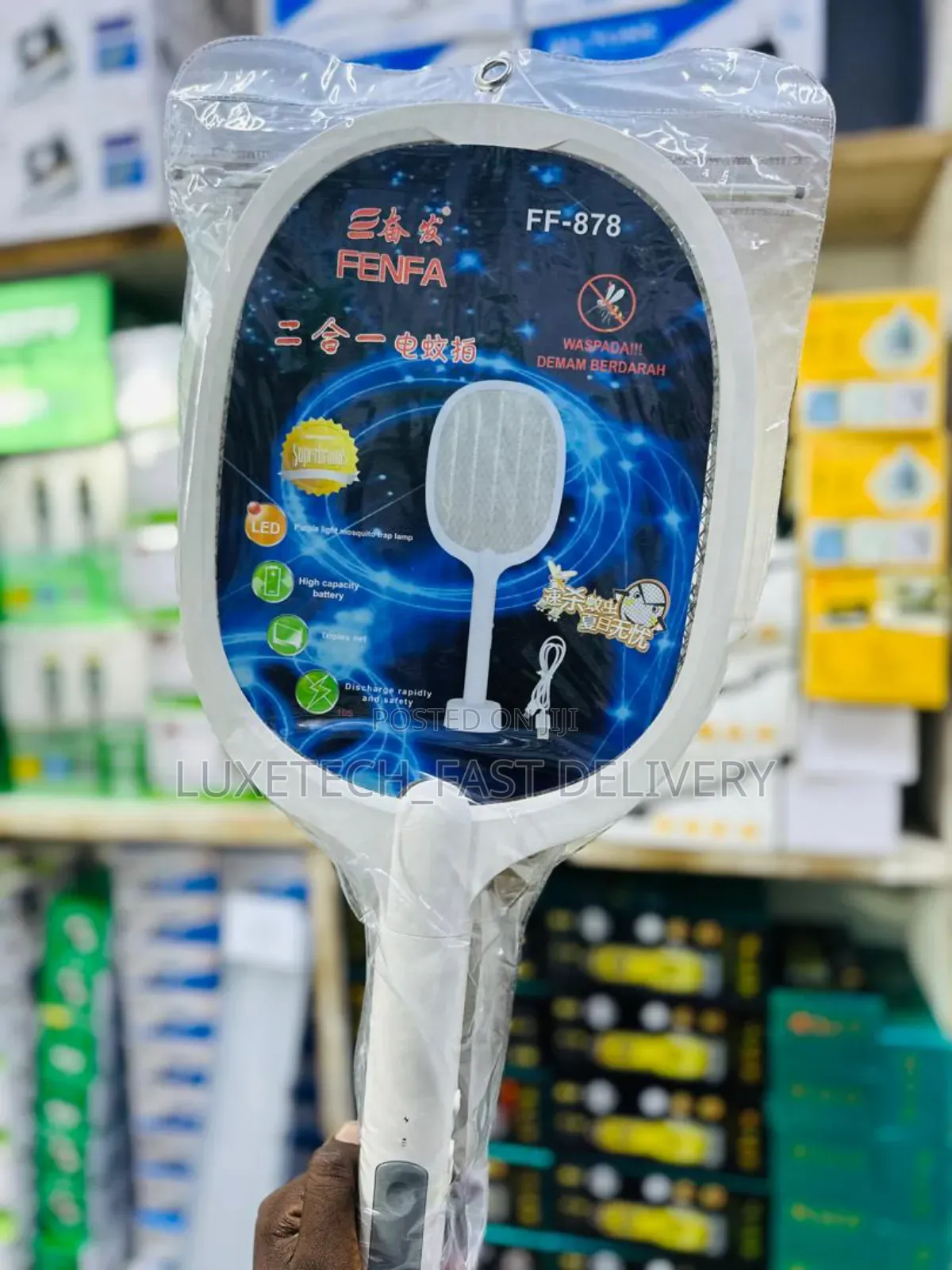 Mosquito Swatter Fly Zapper Racket 2 in 1, Mosquito Killer