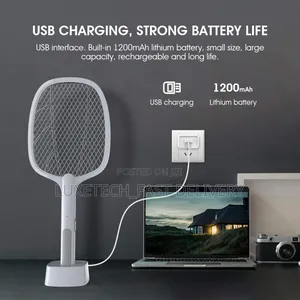 Mosquito Bat With Uv Light Lamp Insect Killer Autokill 2 In1