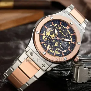 Hublot Chuma Automatiki Silver And Gold