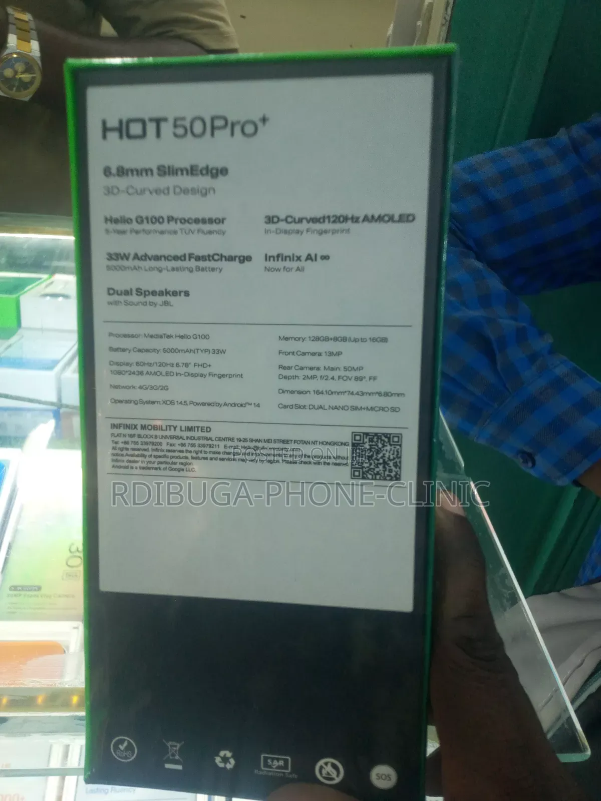 New Infinix Hot 50 Pro+ 4G 128 GB Silver
