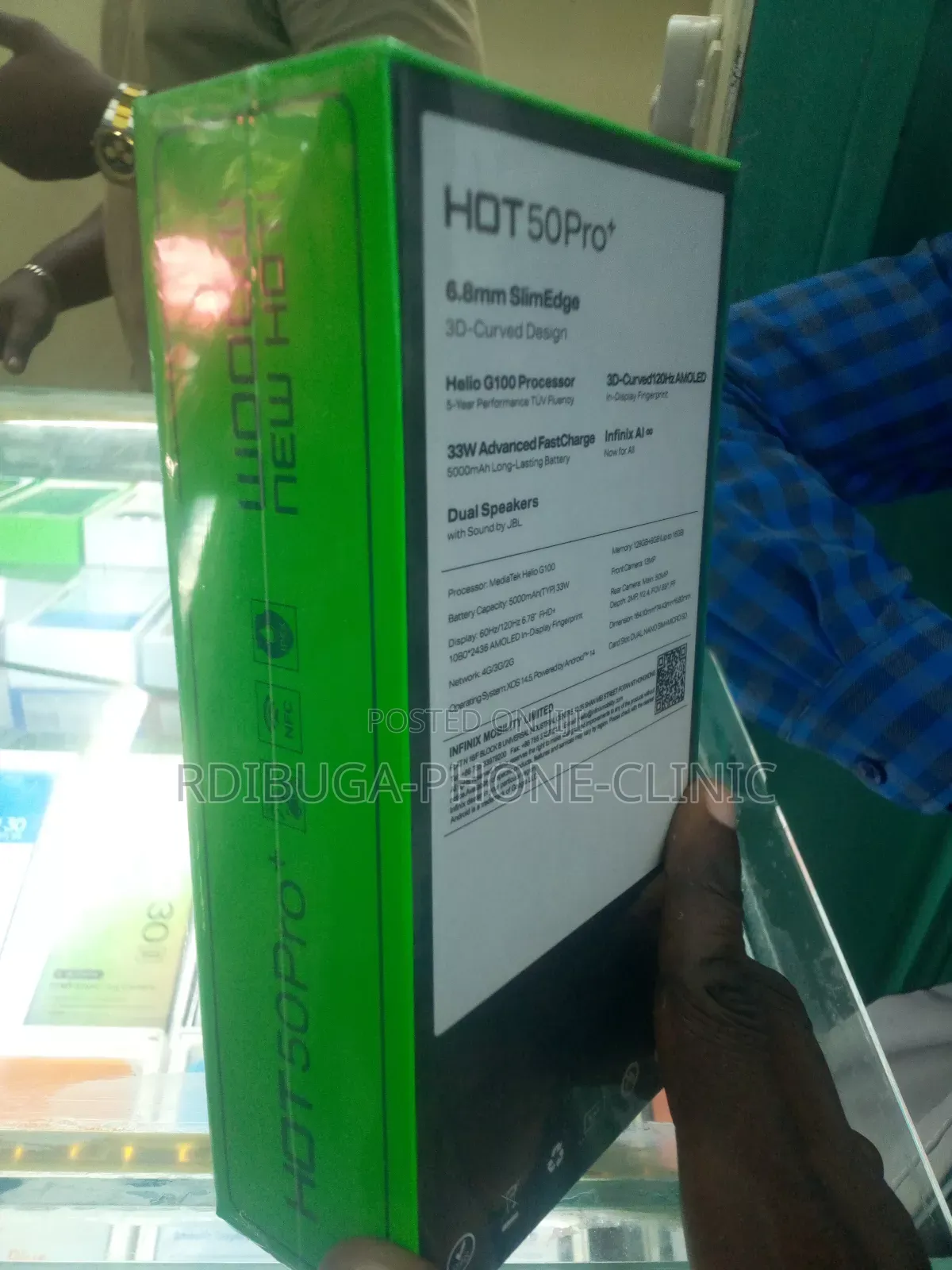 New Infinix Hot 50 Pro+ 4G 128 GB Silver