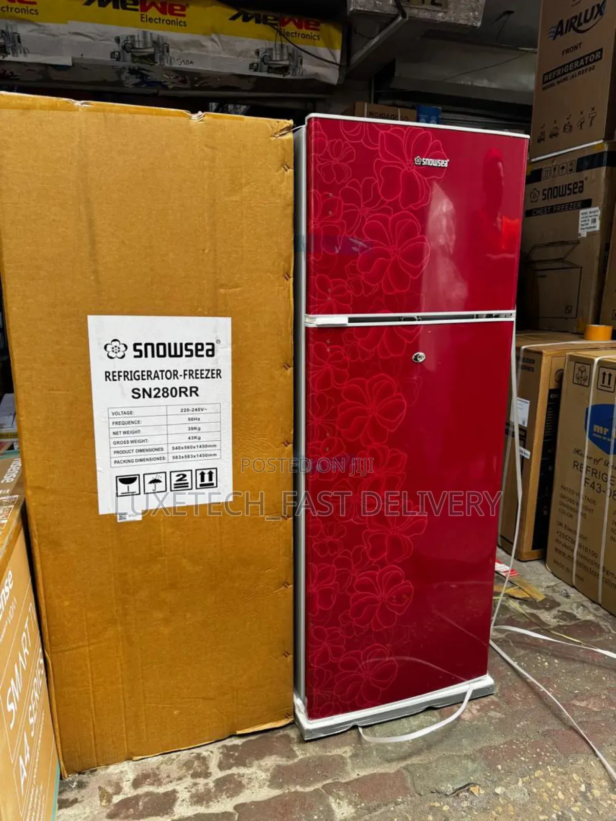 Snowsea Refrigerator 202L Red