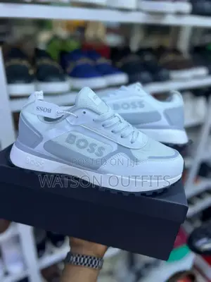 Sneakers Mpya Za Ngozi Za Boss