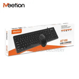 Meetion Wired Office Keyboard and Mouse Combo Set AT100