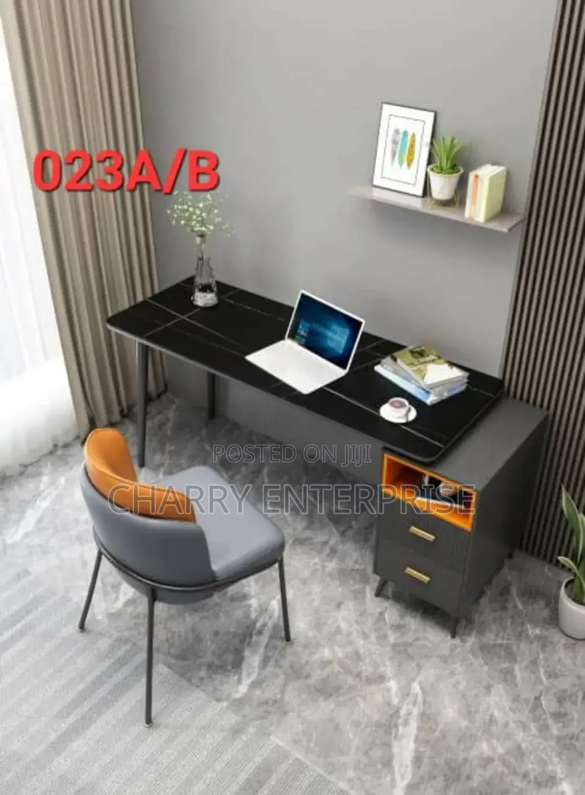 OFFICE TABLE Meza Ya Ofisini 120cm (Bila Kiti)