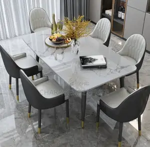 Marble Restaurant and Home Dining Table 6 Seater