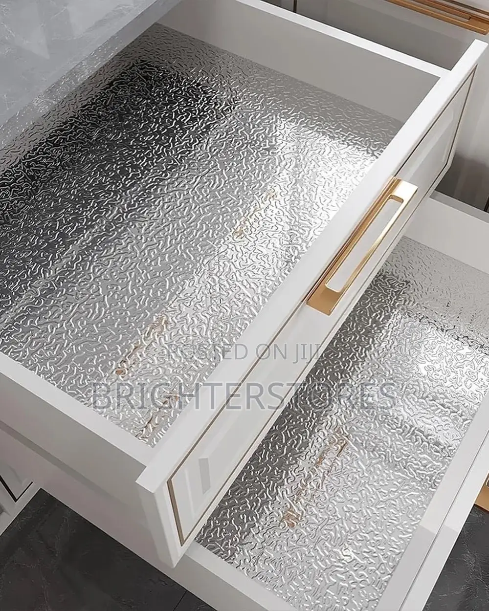 Silver Kitchen Wallpaper Decorative Water N Fire Proof