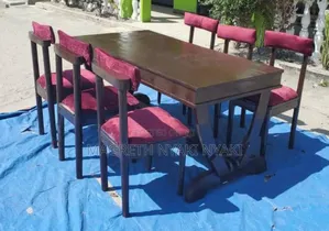 Dinning Table Ya Kisasa Viti Sita