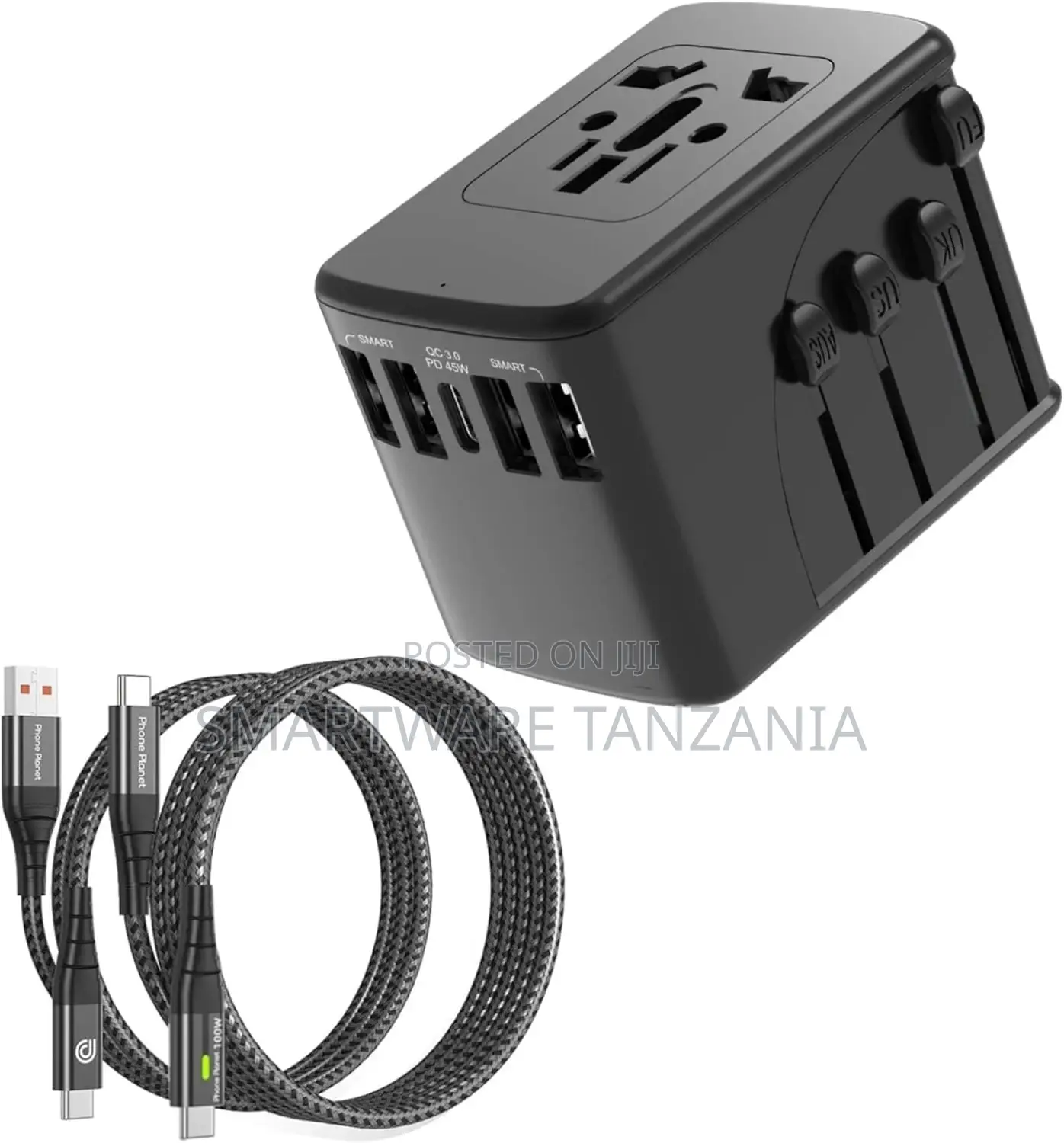 Usa/Eu/Uk/Aus Travel Charger For Laptops, Tablets, Phones
