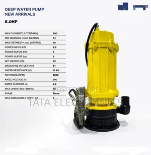 Sewage Pump 5.0 Hp || 3 Phase