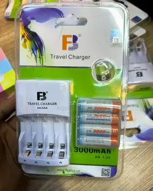 4-pack Rechargeable Aa Nimh High-capacity Batteries, 3000mah