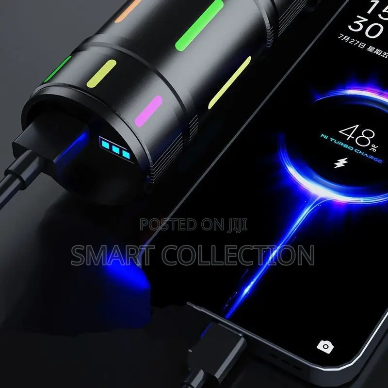 Aluminum Alloy Flashlight Power Bank Charging Treasure