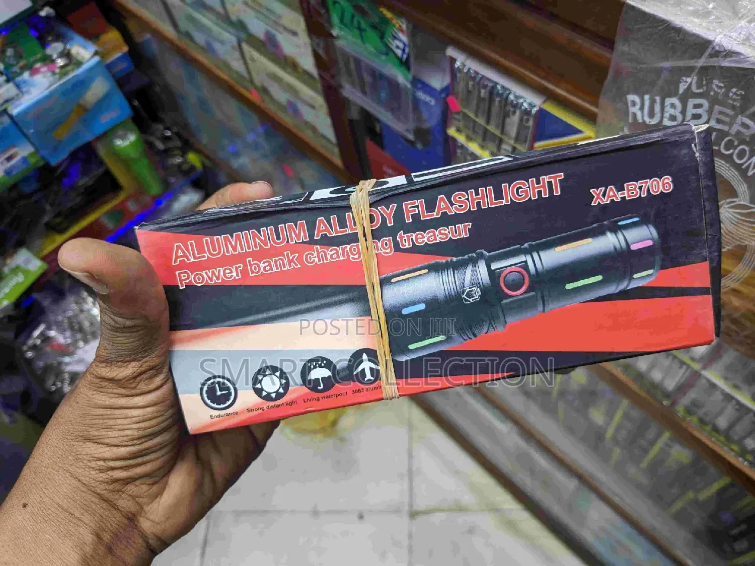 Aluminum Alloy Flashlight Power Bank Charging Treasure