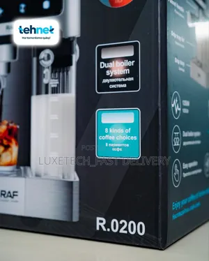 RAF 8 Modes Dual Boiler Electric Automatic Coffee Machine