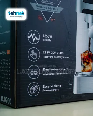 RAF 8 Modes Dual Boiler Electric Automatic Coffee Machine
