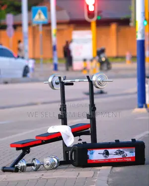Mini Weight Lift Bench and 50kg Weight Set