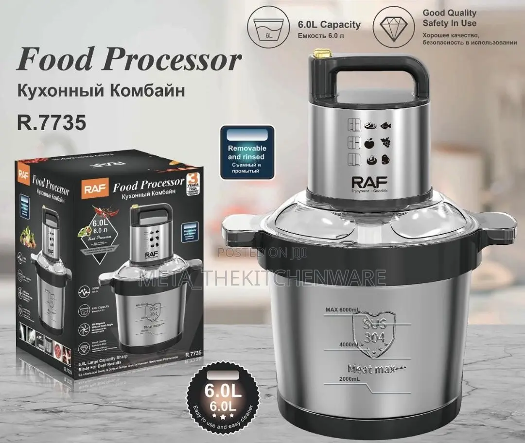 Raf Multifunction Electric Food Chopper 6L