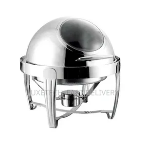 Chafing Dish Set Food Warmer Buffet 6L With Glass Window