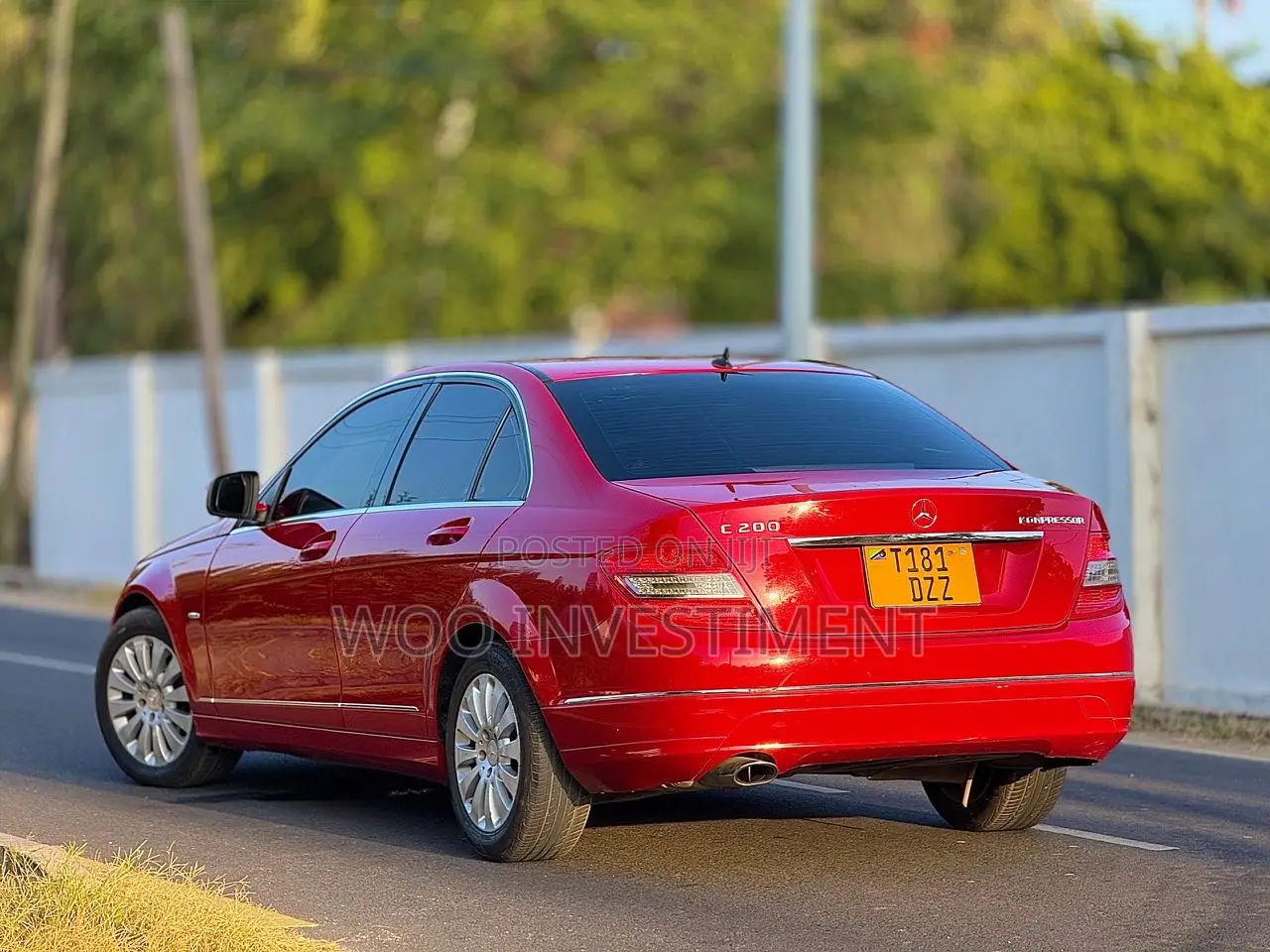 Mercedes-Benz C-Class 2009 Red