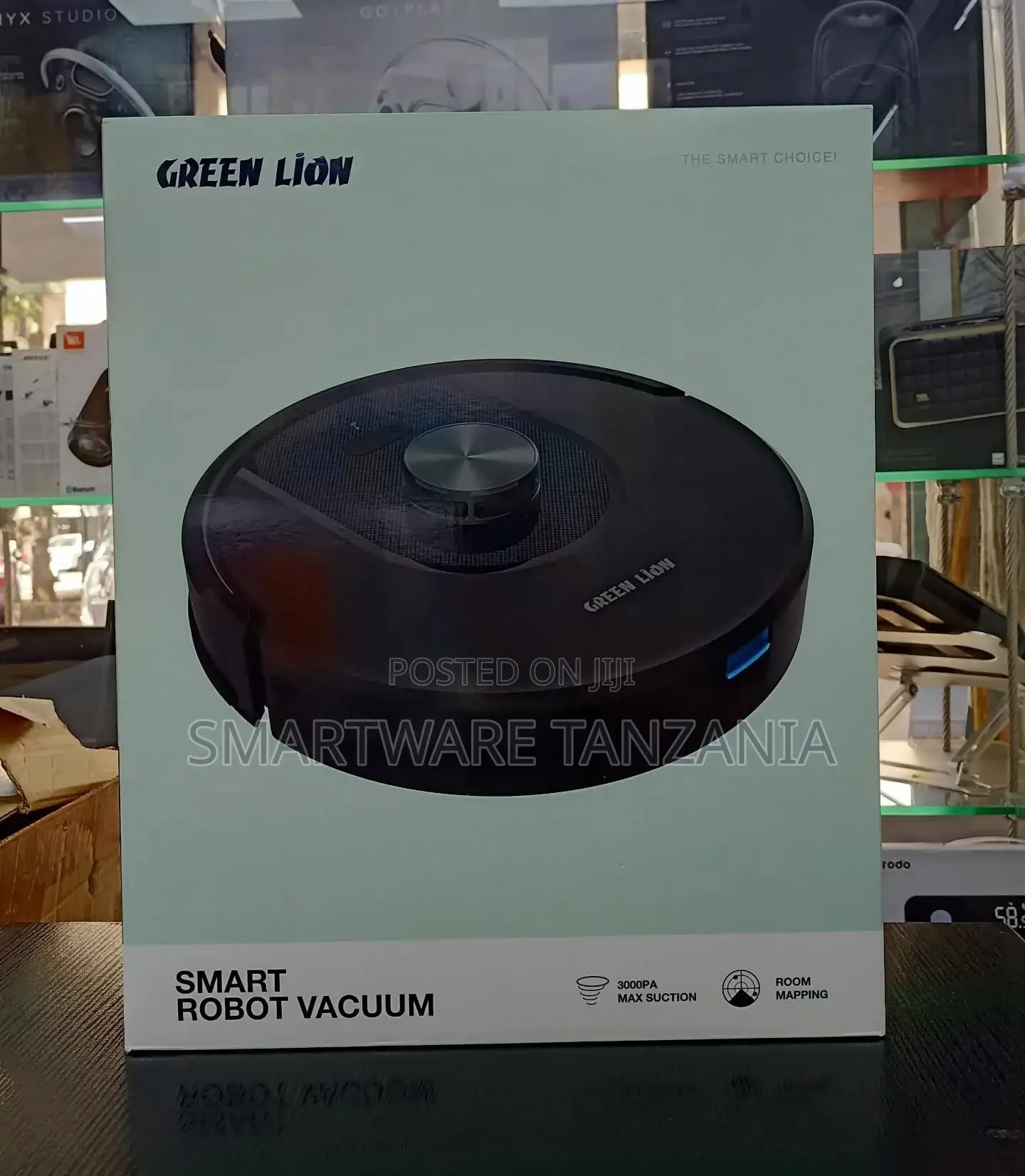 Green Lion Smart Robot Vacuum Cleaner - Black