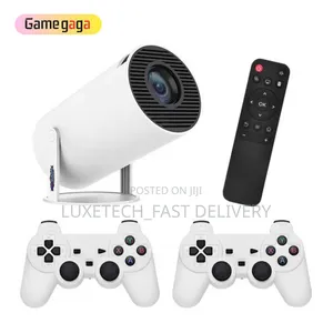X10 Plus Smart Projector + Retro Game Console With 2 Controller Pads