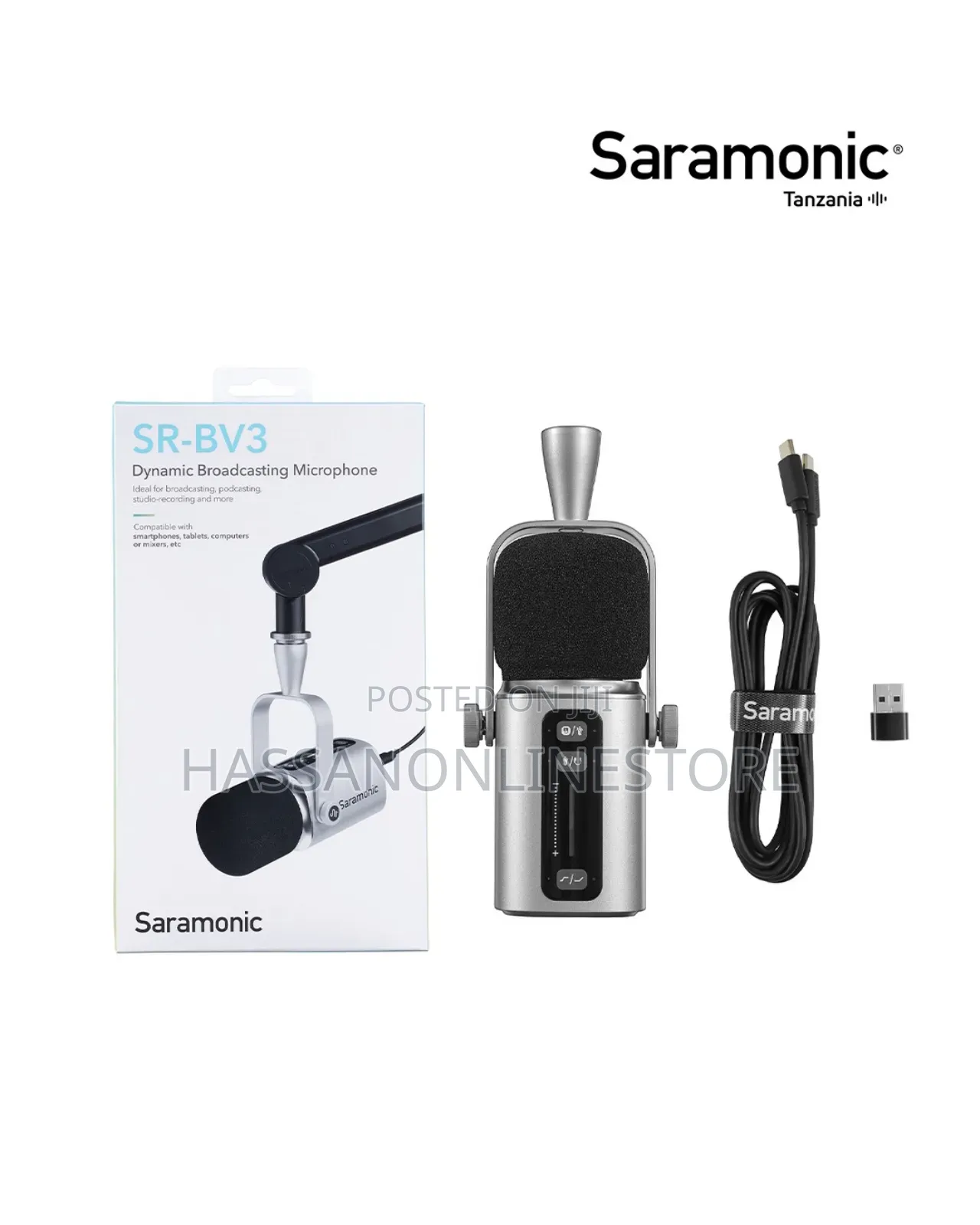 Saramonic Sr-Bv3 Dynamic Cardioid Broadcasting Microphone
