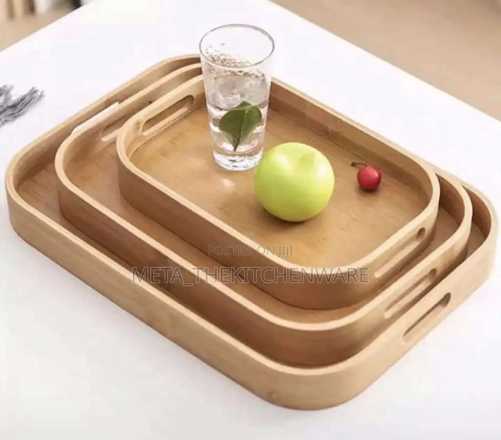 Bamboo Wooden Tray 3 in 1