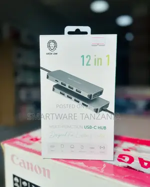 12 In 1 Usb-c Hub Adapter ( Dual Hdmi/Dp/4 Usb Ports)