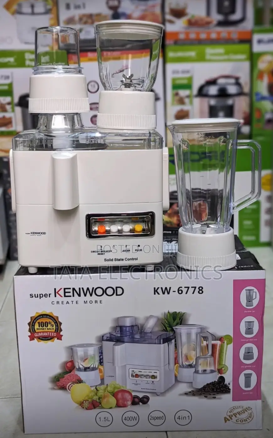 Kenwood Blender 1.5 Liter 4-in-1 Juicer || KW-6778