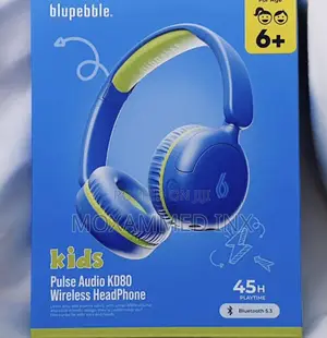 Bluepebble KD80 Kids Wireless Headphones Blue