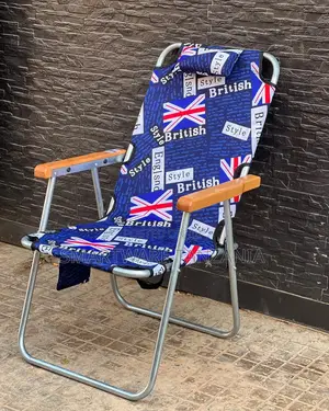 High-backed Beach Chair Camping Chair Foldable Garden Chairs