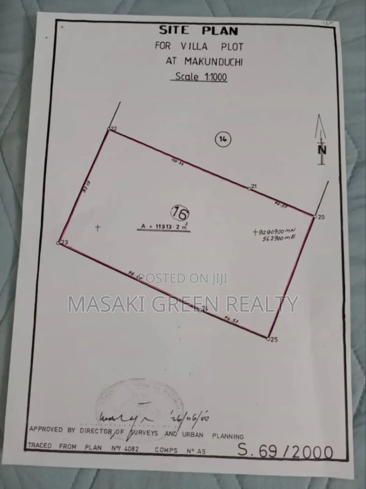 Beach Plot for Sale at Zanzibar