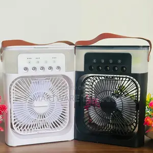 Air Cooling Fan With Humidifiers RGB Light For Home Office