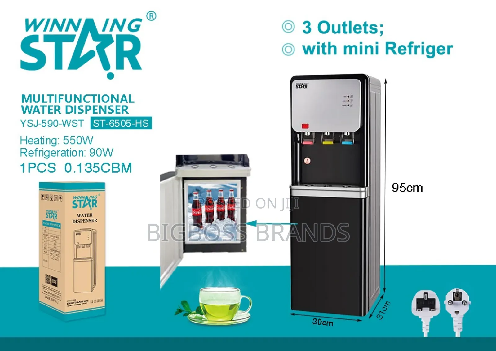 Winning Star Water Dispenser With Fridge