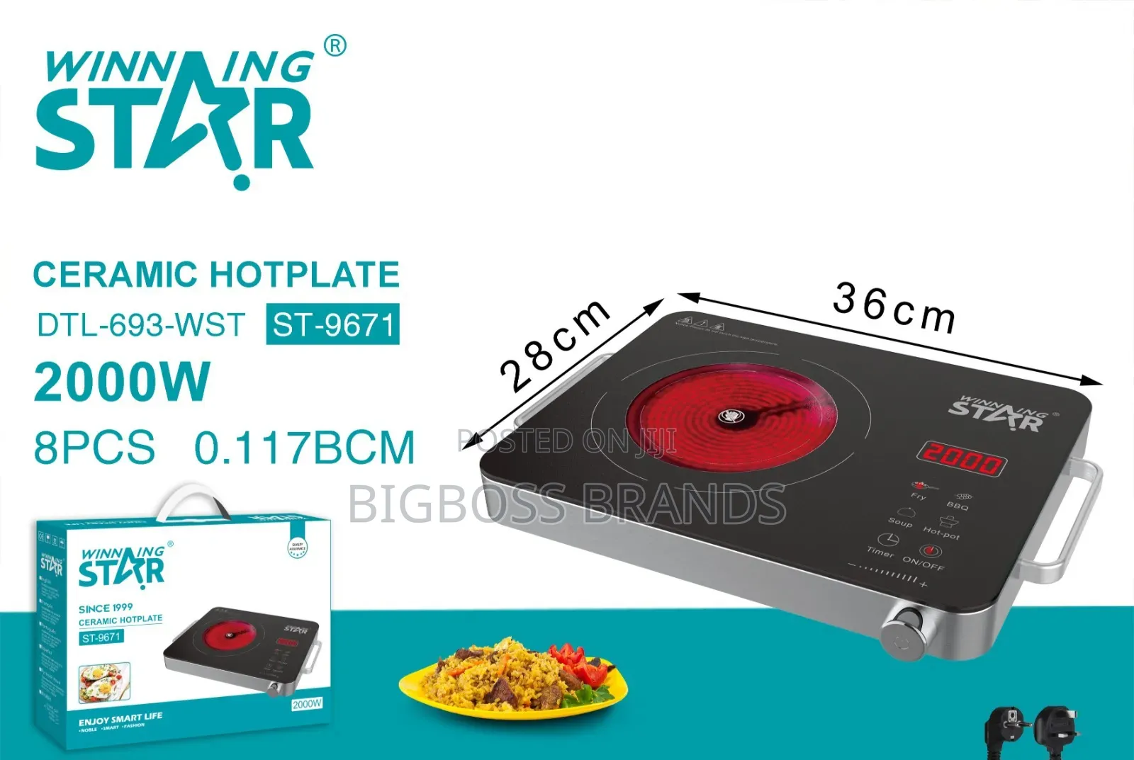 Winning Star Ceramic Hotplate Halichagua Sufuria