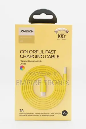 Joyroom 2M USB-A to USB-C Cable, Yellow | JR-M13