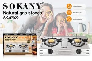 Sokany Gas Stove Dual Burner/Jiko La Gas 2 Plates