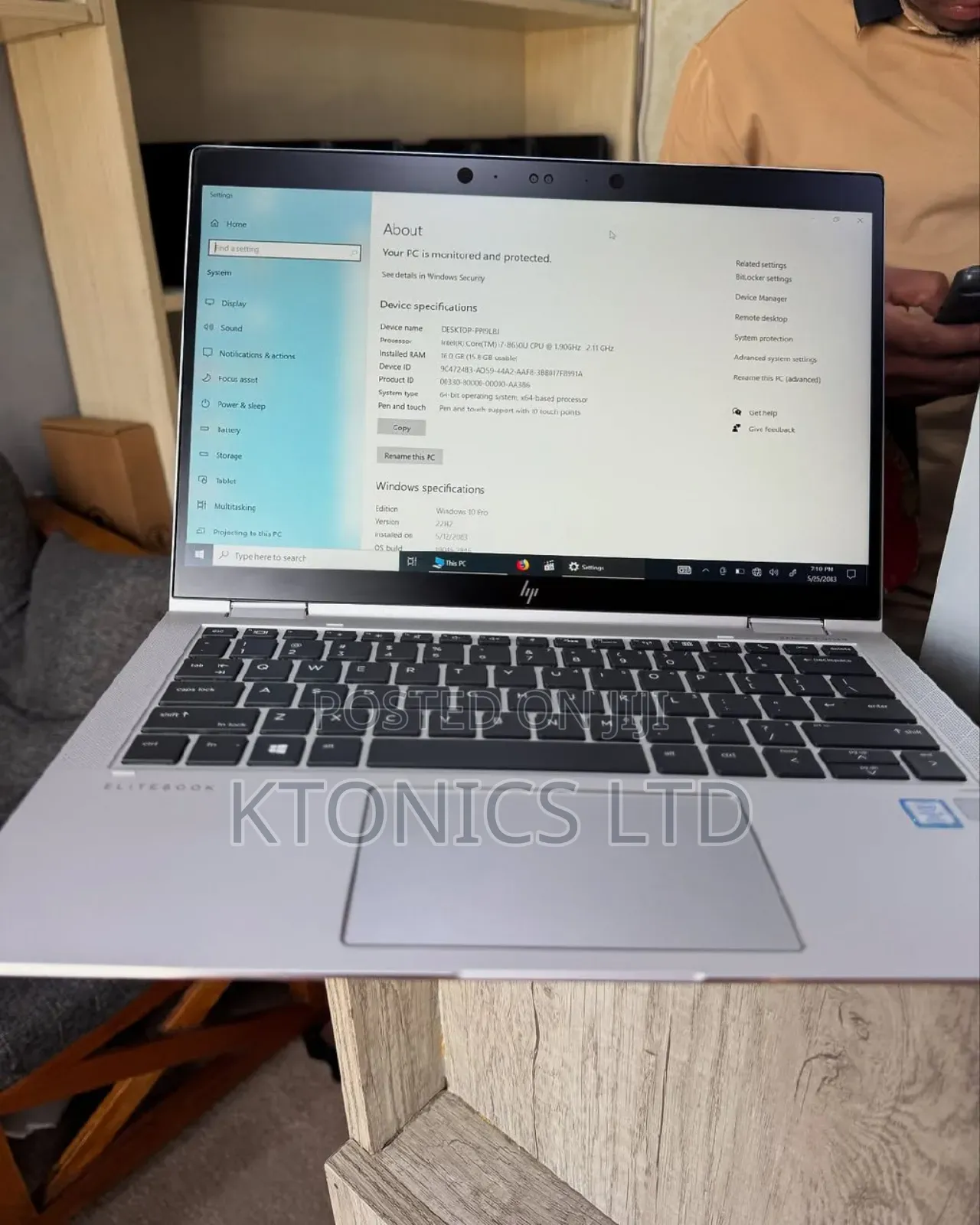 Laptop HP EliteBook X360 1030 G3 16GB Intel Core I7 SSD 512GB