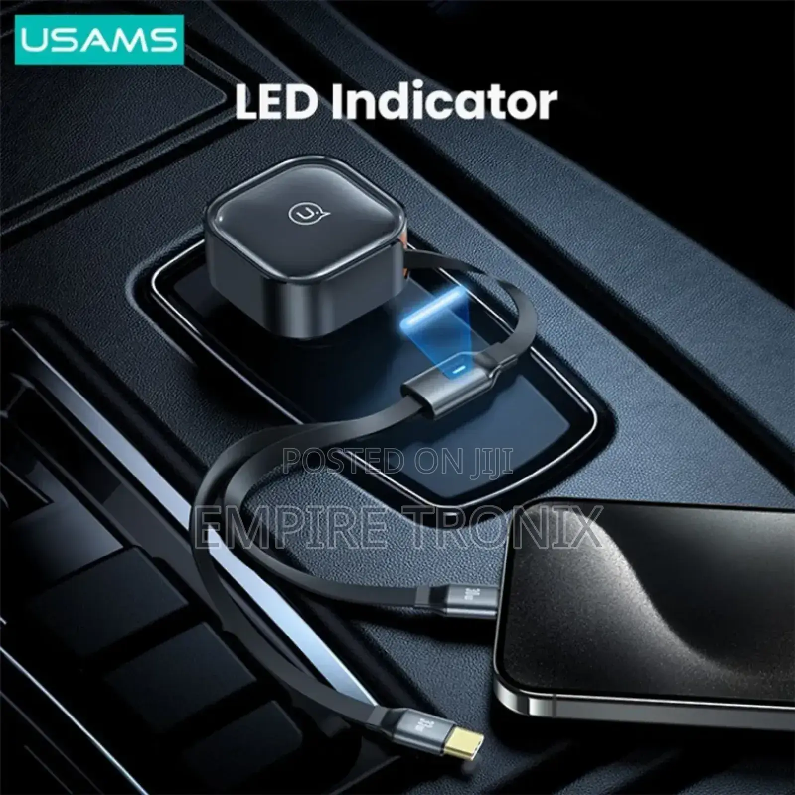 USAMS US-CC220 C41 PD 30W Phone Fast Charging Car Charger