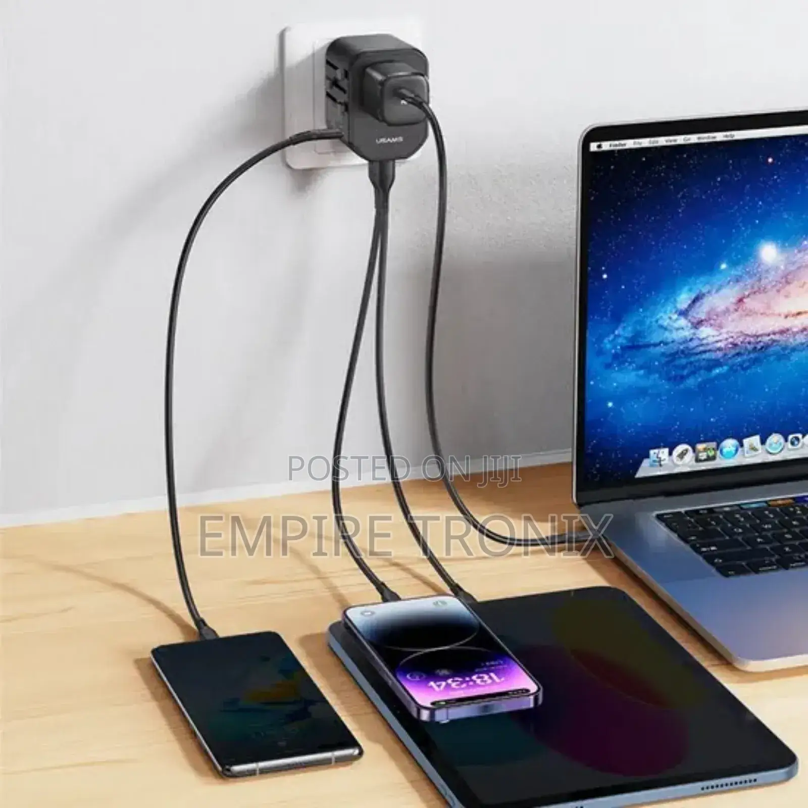 USAMS CC179 T59 20W Fast Charger Power Adapter(Black)