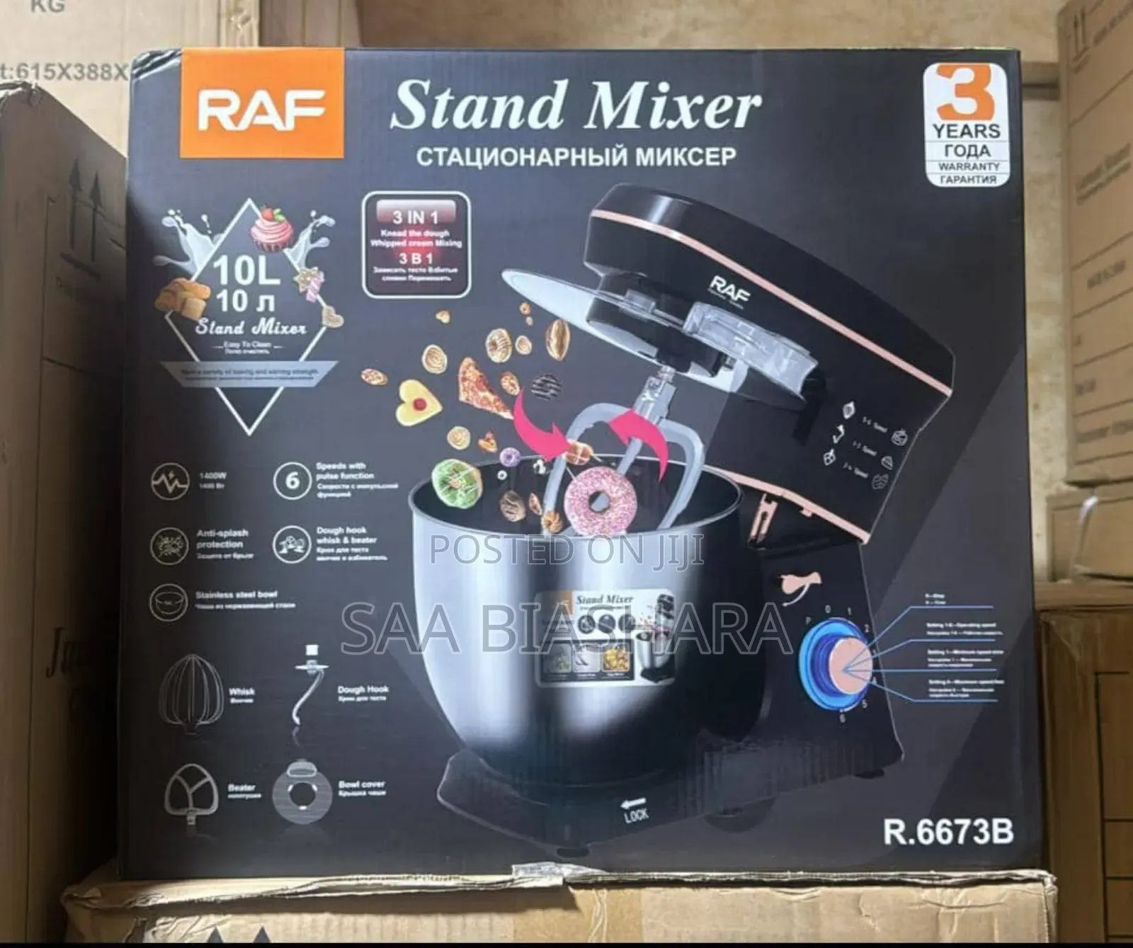 Raf Stand Mixer Black