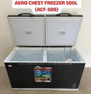 Aero Chest Freezer Double Door 500L