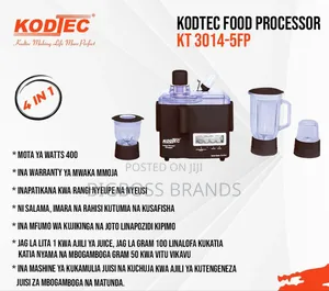 Kodtec 4in 1 Food Processor 400watts