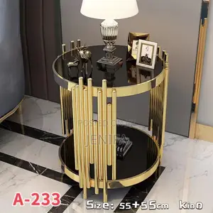 Roung Deco Glass Table
