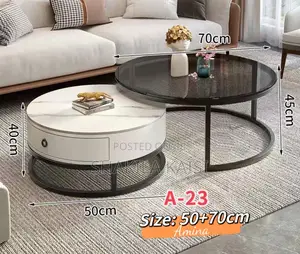 Coffe Table Kioo 2 In1
