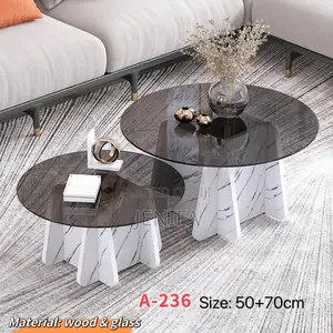Wood and Glass Table 2 in 1