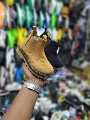 Mens Boots Material Faux Leather