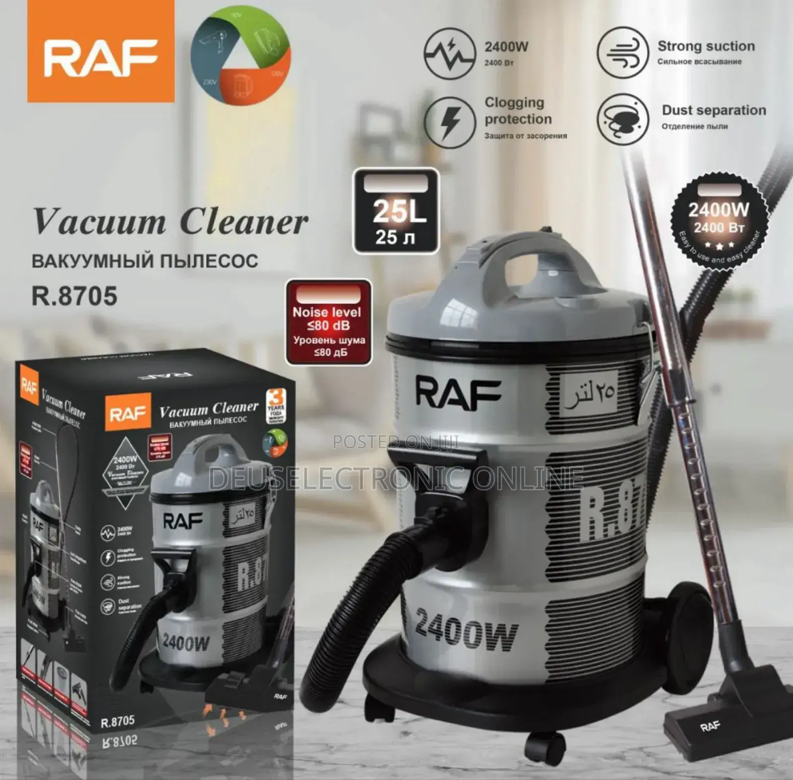 *Raf Vaccum Cleaner 25l